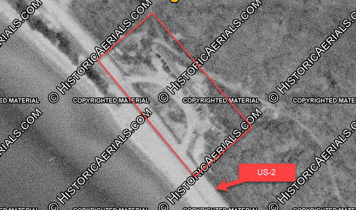 Driftwood Motel - 1953 Aerial (newer photo)